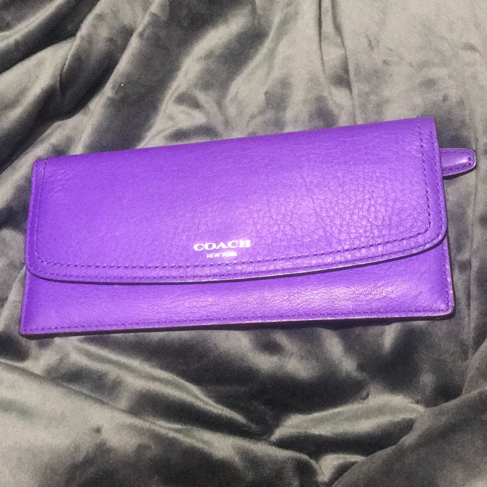 Purple Coach Wallet